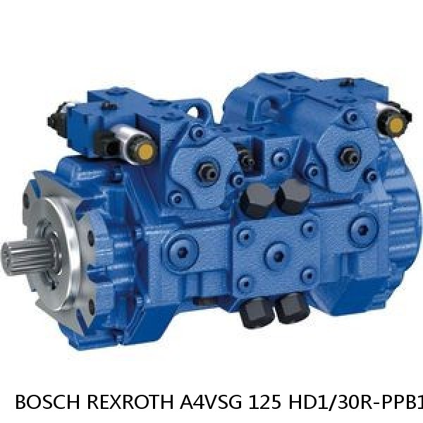 A4VSG 125 HD1/30R-PPB10K029N BOSCH REXROTH A4VSG Axial Piston Variable Pump