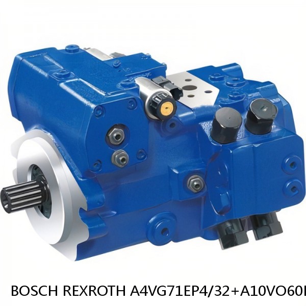 A4VG71EP4/32+A10VO60DFR1/52 BOSCH REXROTH A4VG Variable Displacement Pumps #1 image