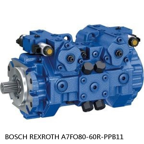 A7FO80-60R-PPB11 BOSCH REXROTH A7FO Axial Piston Motor Fixed Displacement Bent Axis Pump #1 image